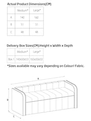 Relaxed Chenille Light Natural Myla Upholstered Ottoman Storage Bench - Image 9 of 9