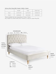 Tweedy Plain Light Natural Farringdon Upholstered Bed Ottoman Frame - Image 3 of 7