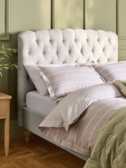 Tweedy Plain Light Natural Farringdon Upholstered Bed Ottoman Frame - Image 4 of 7