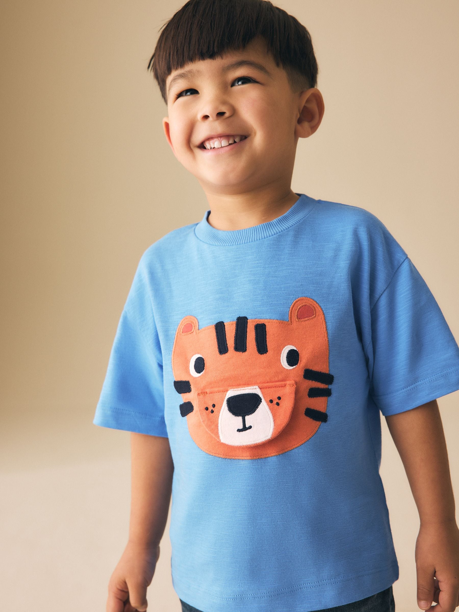 Next：日本 ブルー タイガー - 半袖 インタラクティブ Tシャツ（3か月