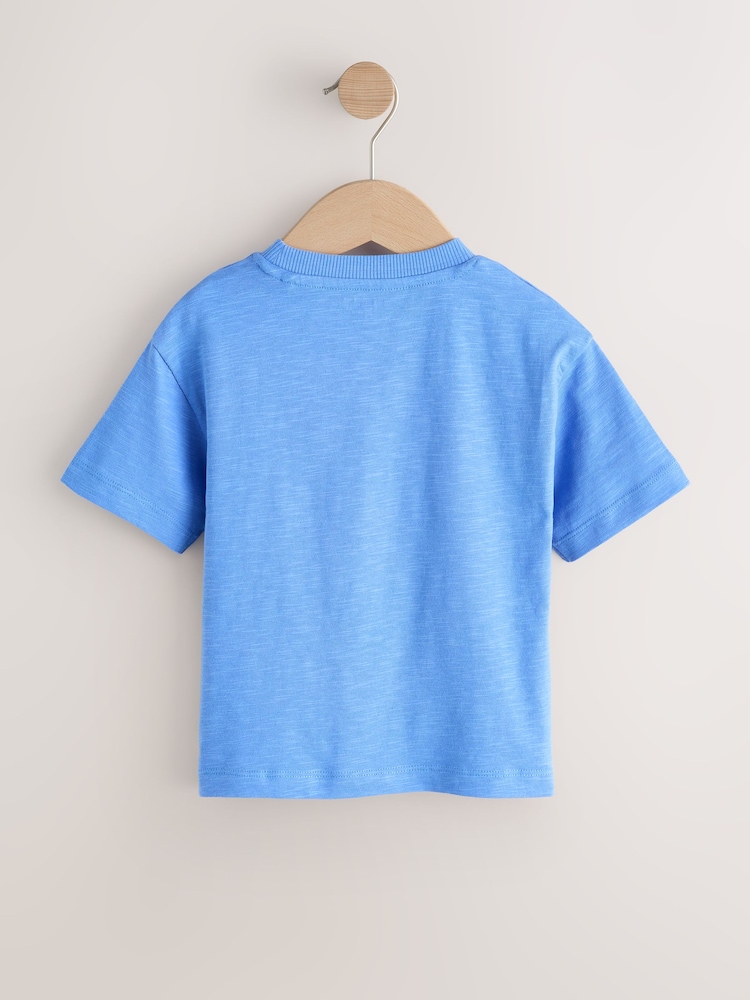 أزرق شكل جلد نمر - Short Sleeve Interactive T-Shirt (3mths-7yrs) - صورة 2 من 4 أزرق شكل جلد نمر - Short Sleeve Interactive T-Shirt (3mths-7yrs) - صورة 2 من 4