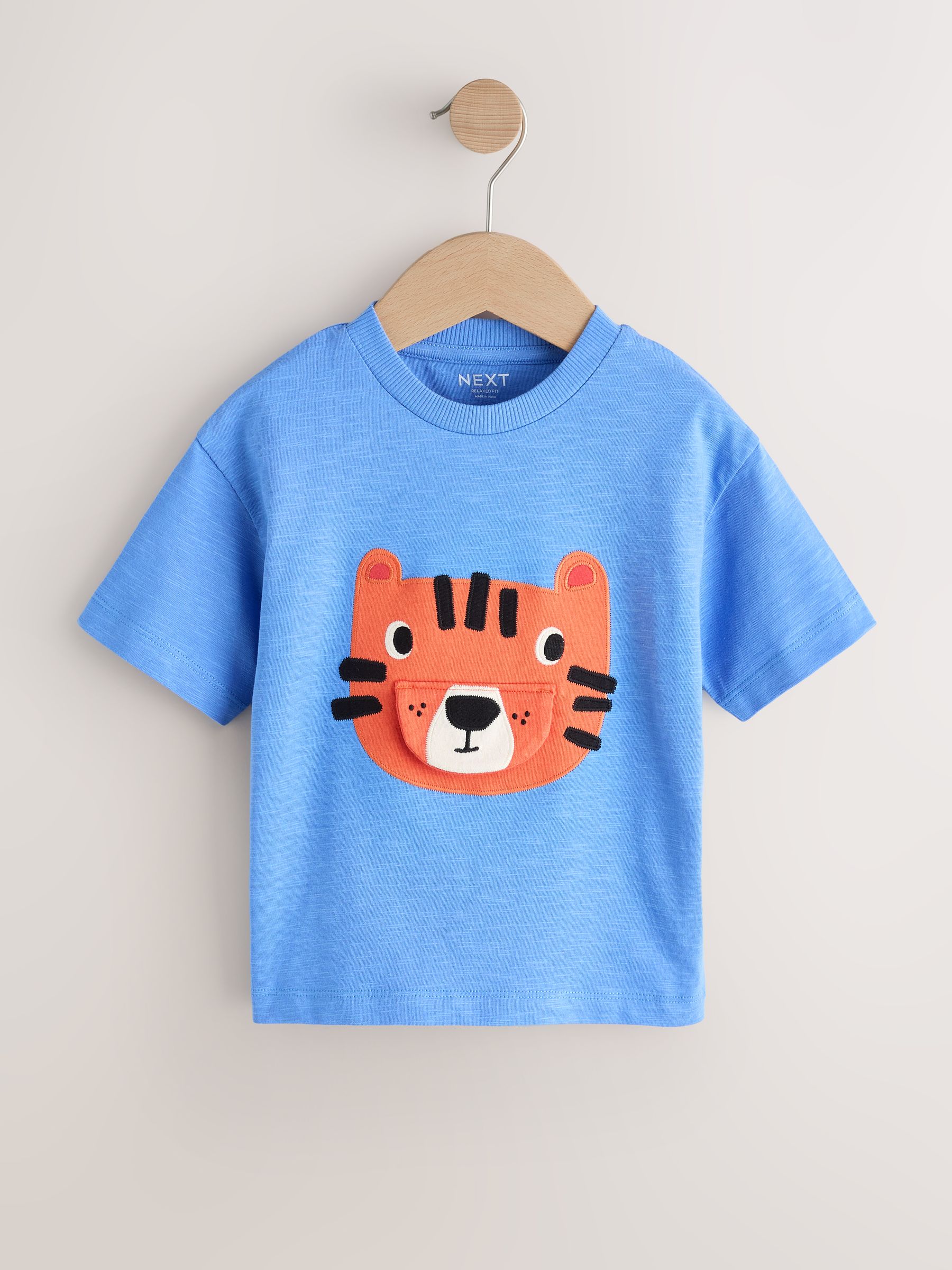Buy Blue Tiger Short Sleeve Interactive T-Shirt (3mths-7yrs) from