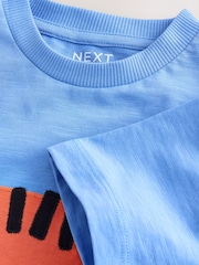 Blue Tiger Short Sleeve Interactive T-Shirt (3mths-7yrs) - Image 8 of 8