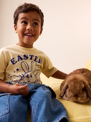 Yellow Short Sleeve Easter Graphic T-Shirt (3mths-7yrs) - Image 2 of 8