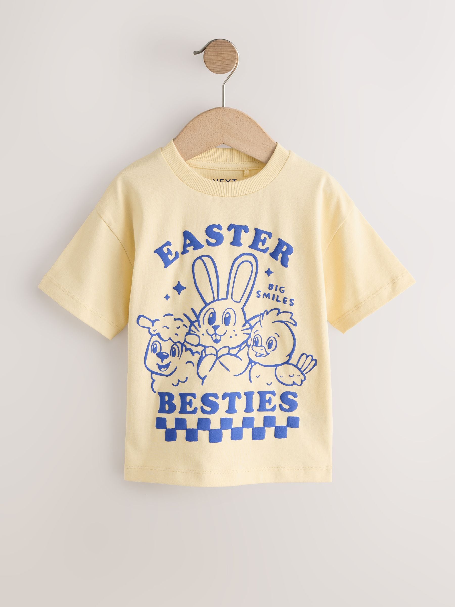 Buy Yellow Bunny Short Sleeve Easter Graphic T-Shirt (3mths-7yrs