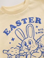 Yellow Short Sleeve Easter Graphic T-Shirt (3mths-7yrs) - Image 8 of 8