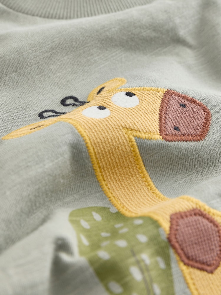 Grün/Giraffe - Kurzärmeliges T-Shirt mit Applikationen (3 Monate - 7 Jahre) - Bild 7 von 7 Grün/Giraffe - Kurzärmeliges T-Shirt mit Applikationen (3 Monate - 7 Jahre) - Bild 7 von 7