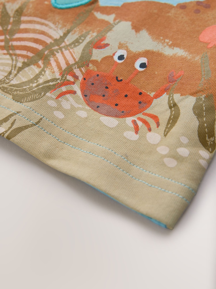 Blue Sea Animal Short Sleeve 3D Padded T-Shirt (3mths-7yrs) - Image 8 of 8