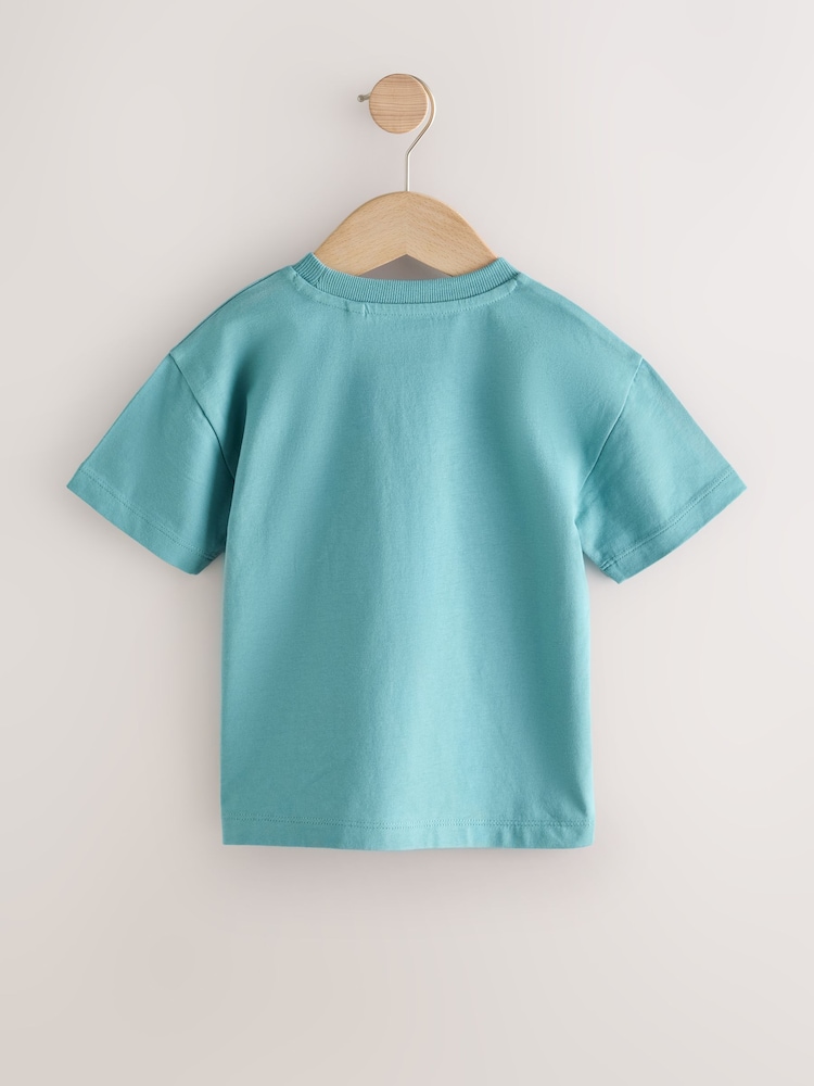 Blue Rocketship - Short Sleeve Interactive T-Shirt (3mths-7yrs) - صورة 2 من 4 Blue Rocketship - Short Sleeve Interactive T-Shirt (3mths-7yrs) - صورة 2 من 4