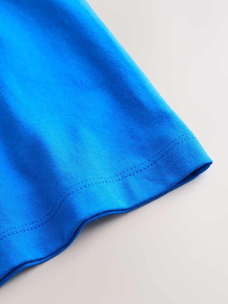 Blue/Green/Yellow Digger Short Sleeve Colourblock T-Shirt (3mths-7yrs) (3mths-7yrs) - Image 4 of 4 Blue/Green/Yellow Digger Short Sleeve Colourblock T-Shirt (3mths-7yrs) (3mths-7yrs) - Image 4 of 4