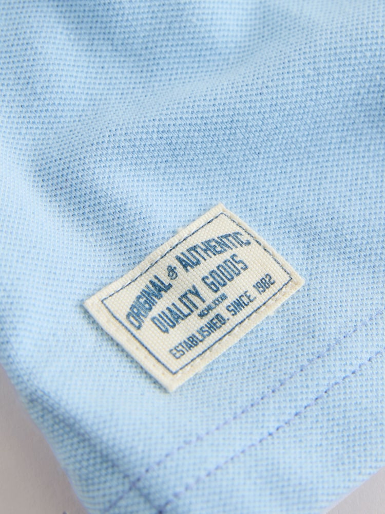 أزرق - Colourblock Short Sleeve Polo Shirt (3mths-7yrs) - صورة 9 من 9