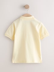 イエロー ファーム - All-Over-Embroidered Short Sleeve Polo Shirt (3mths-7yrs) - 画像 2 / 4