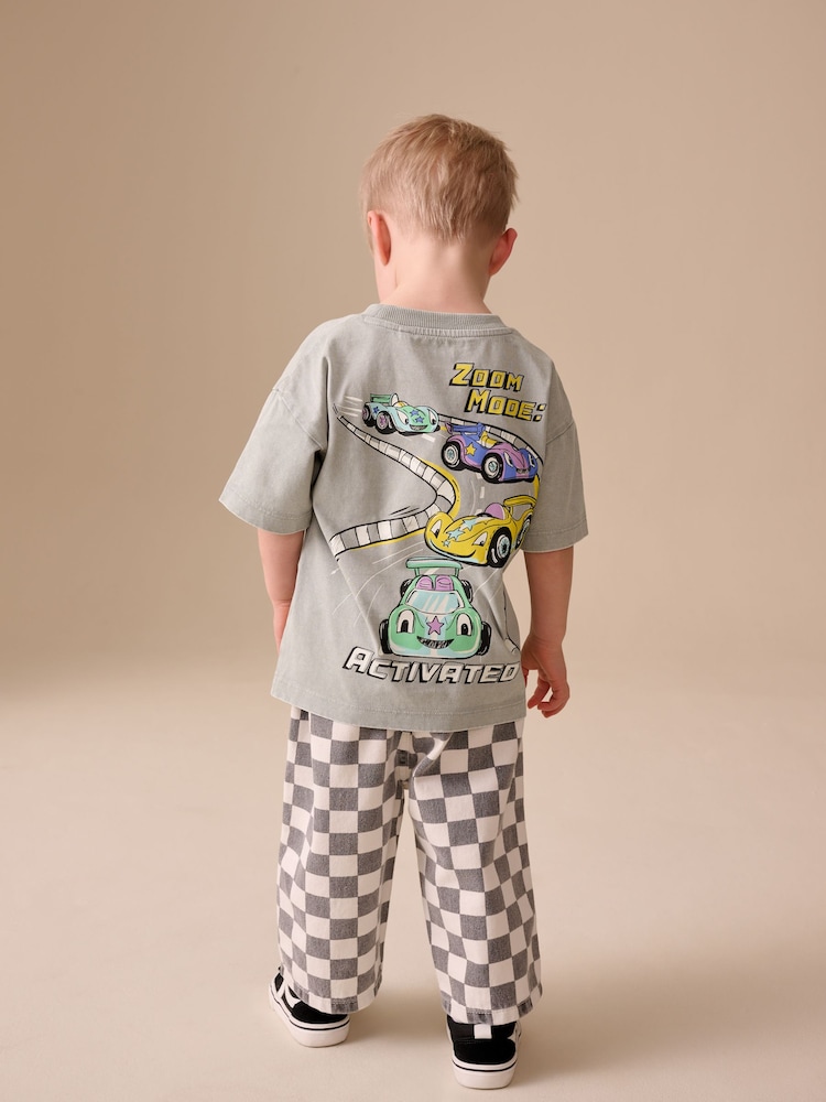 Grey Race Car - تيشرت بكُم قصير مزين بطبعة على الظهر (3 شهور-7 سنوات) - صورة 2 من 7 Grey Race Car - تيشرت بكُم قصير مزين بطبعة على الظهر (3 شهور-7 سنوات) - صورة 2 من 7
