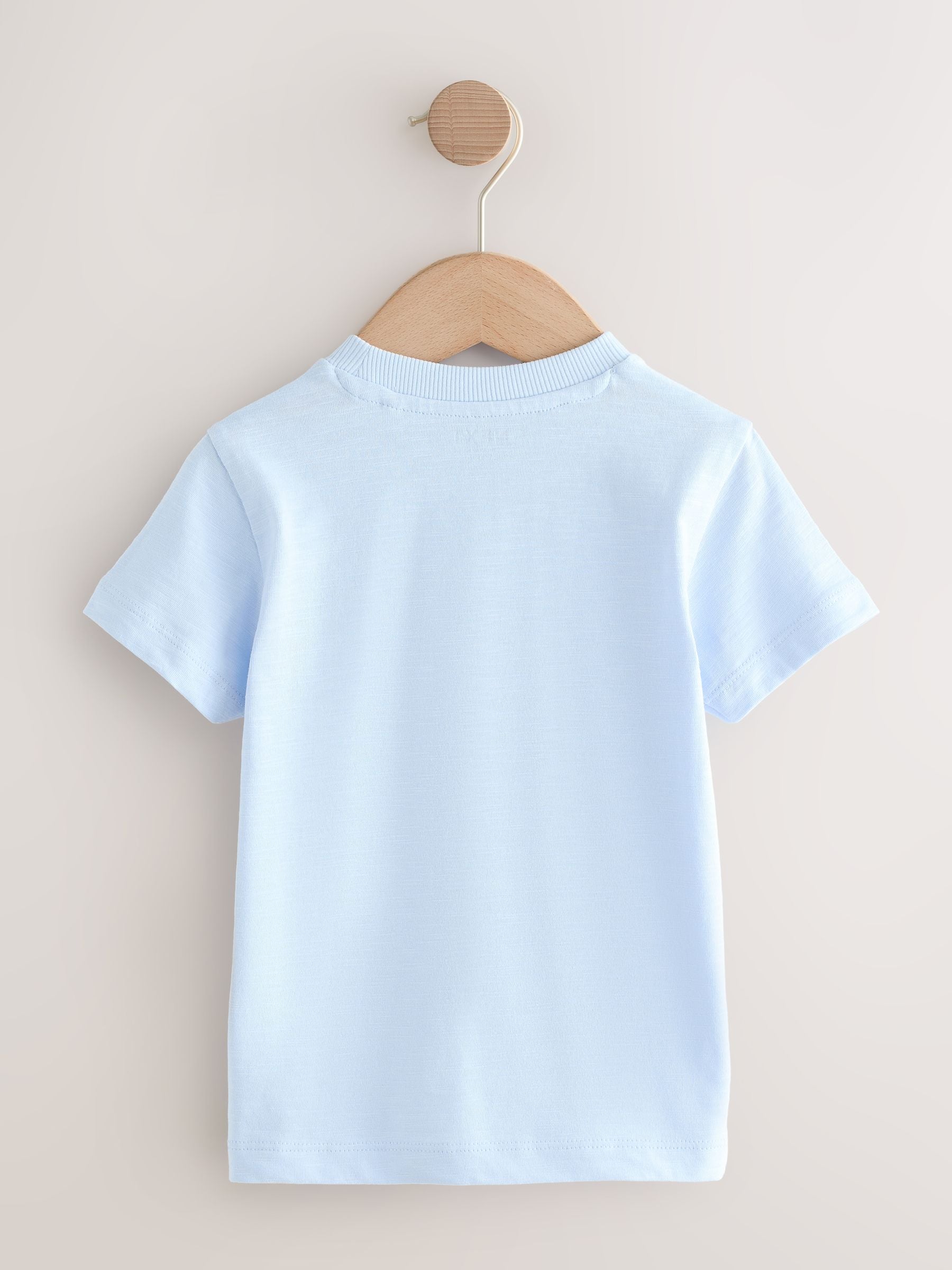 Buy Navy Sea Animal Short Sleeve Appliqué T-Shirts 3 Pack (3mths