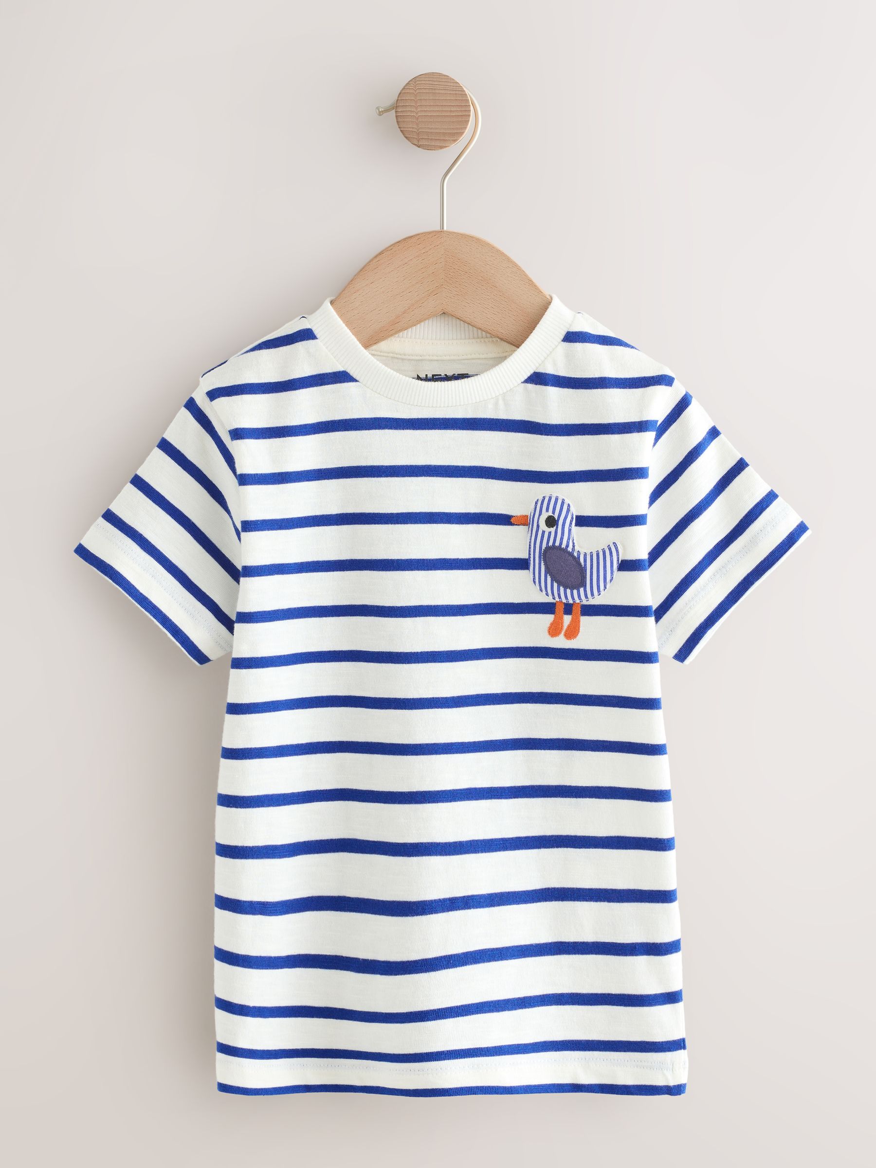 Next：日本 ネイビー 海のAnimal - 半袖アップリケ Tシャツ 3枚組（3か