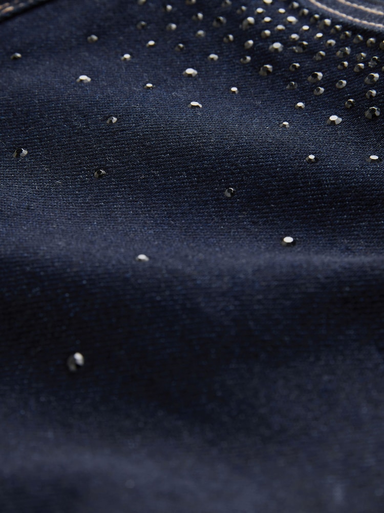 Azul lavado con adornos - Vaqueros bootcut supersuaves - Imagen 9 de 9