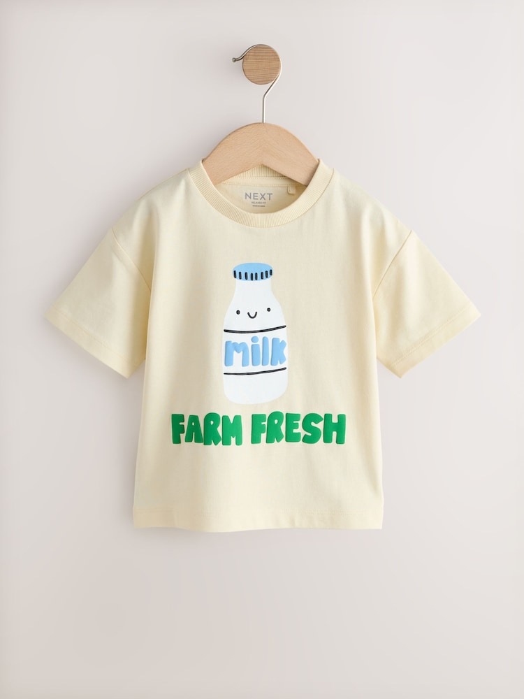 Blue Breakfast Short Sleeve Graphic T-Shirts 3 Pack (3mths-7yrs) - Image 2 of 7
