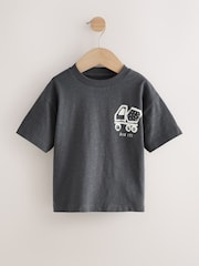 Escavador Negro - Camisetas de manga curta com estampa gráfica 3 completa (pacote com307unidades) (1 mês a 2 anos) - Imagem 2 de 7