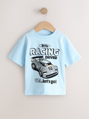 Black/Grey Race Car - Short Sleeve Graphic T-Shirts 3 Pack (3mths-7yrs) - صورة 2 من 7