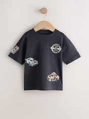 Black/Grey Race Car - Short Sleeve Graphic T-Shirts 3 Pack (3mths-7yrs) - صورة 4 من 7