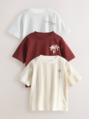 Logo alb - Short Sleeve Graphic T-Shirts 3 Pack (3mths-7yrs) - Imaginea 1 din 8