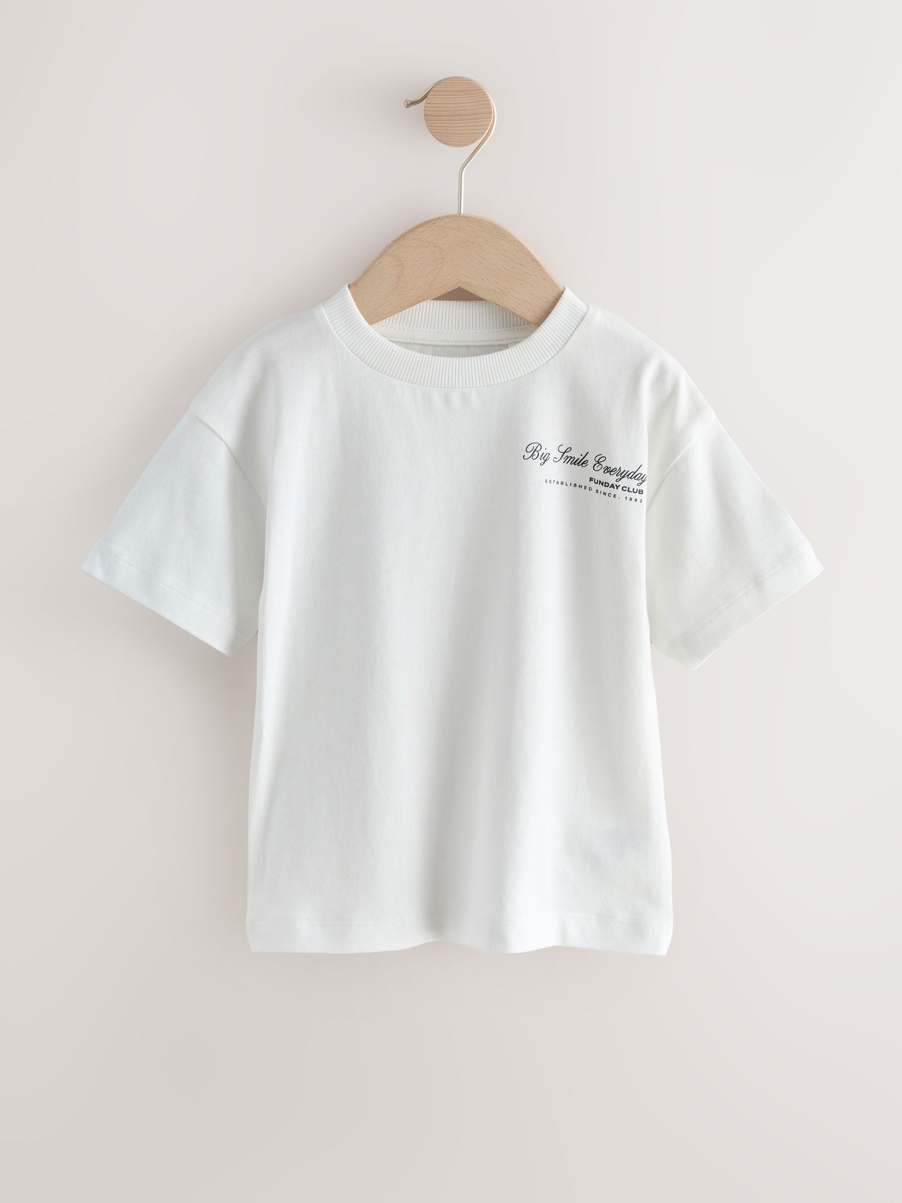 Next：日本 ホワイト メッセージ - 半袖 グラフィック Tシャツ 3 枚組