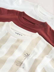 Logo alb - Short Sleeve Graphic T-Shirts 3 Pack (3mths-7yrs) - Imaginea 7 din 8