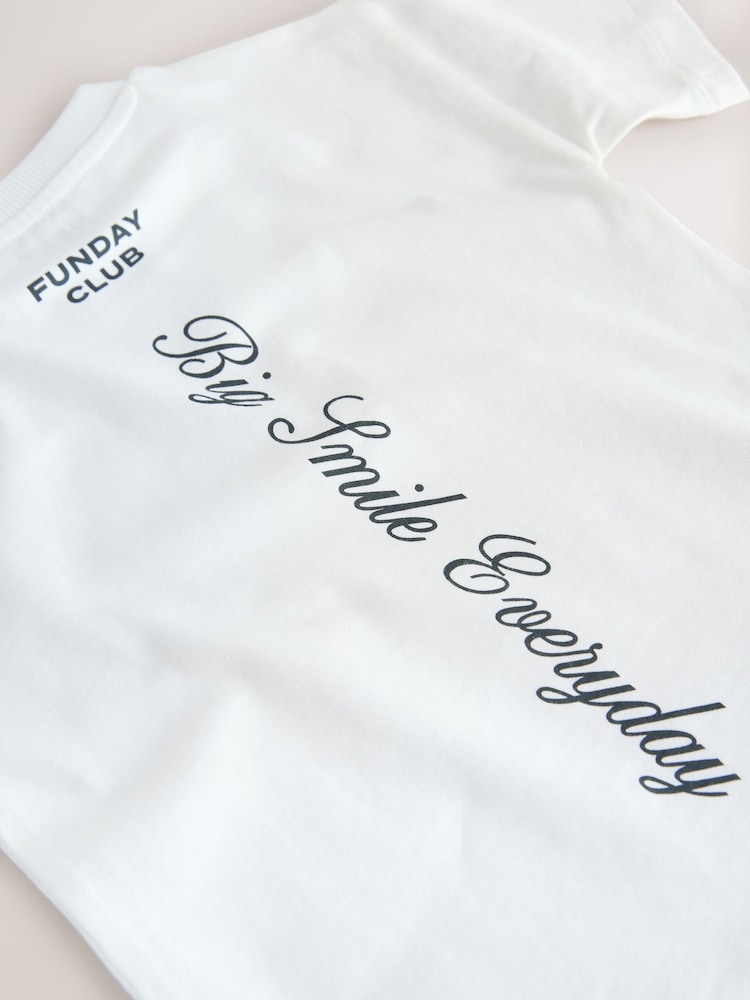 Logo alb - Short Sleeve Graphic T-Shirts 3 Pack (3mths-7yrs) - Imaginea 8 din 8