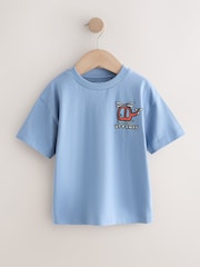 Blue/Green/Red/Orange/Yellow Cars Small Short Sleeve Graphic T-Shirts 5 Pack (3mths-7yrs) - Image 5 of 9
