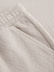 Neutral Zip Neck Short Sleeve Polo Shirt And Shorts Set (3mths-7yrs) - Image 9 of 9