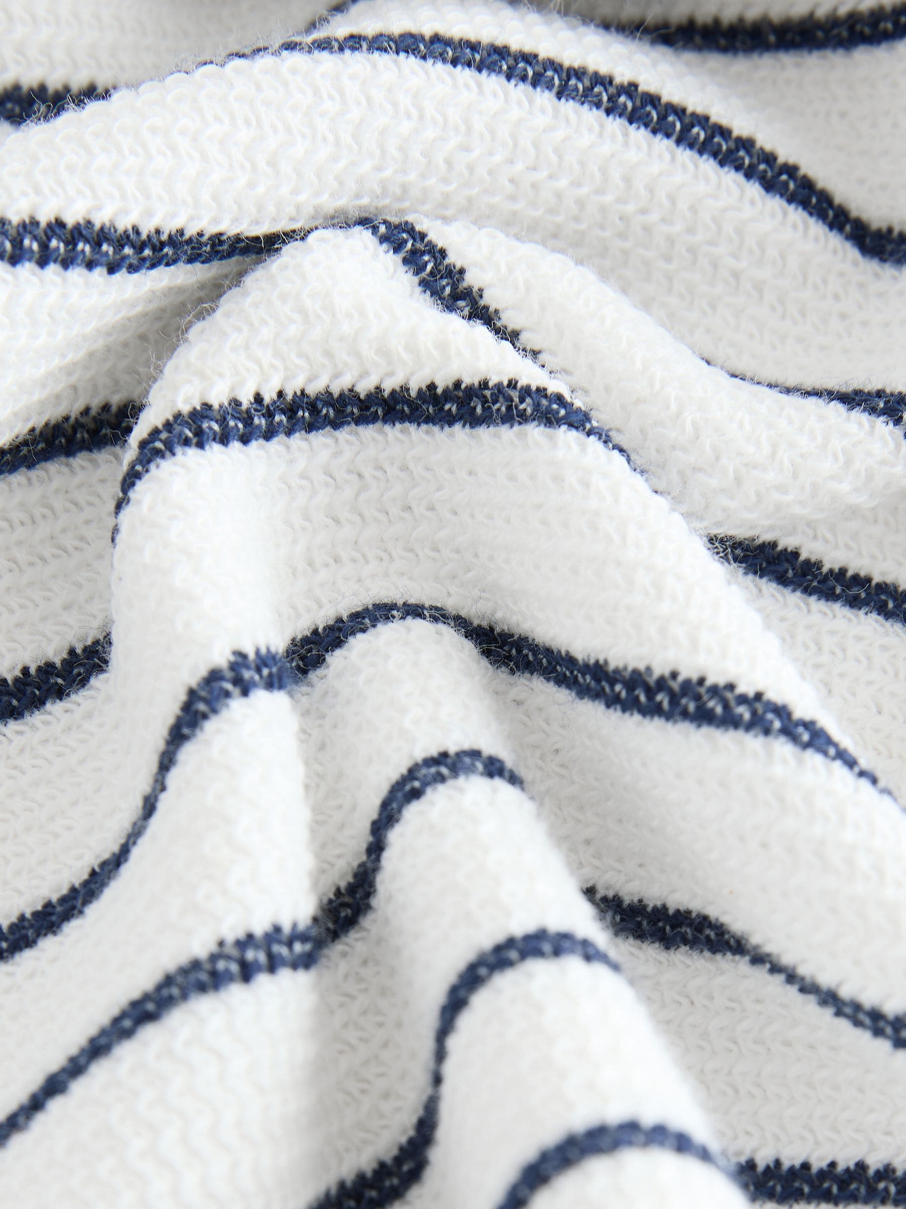 Buy Navy/White Stripe Zip Neck Short Sleeve Polo Shirt And Shorts
