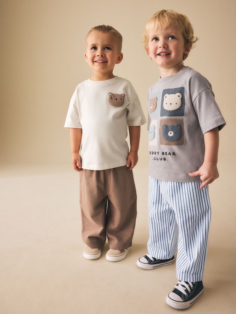 Blåbjørn - Kortermet t-skjorter og lette joggebukser 2 Sett (3mnd.–7år) - Bilde 1 av 13 Blåbjørn - Kortermet t-skjorter og lette joggebukser 2 Sett (3mnd.–7år) - Bilde 1 av 13