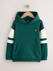 Green Colourblock Hoodie (3-16yrs) - Image 1 of 4
