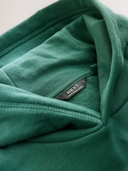 Green Plain Jersey Hoodie (3-16yrs) - Image 3 of 4