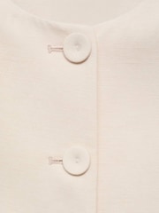 Mango Cream Cocoon Sleeve Jacket - Image 6 of 6