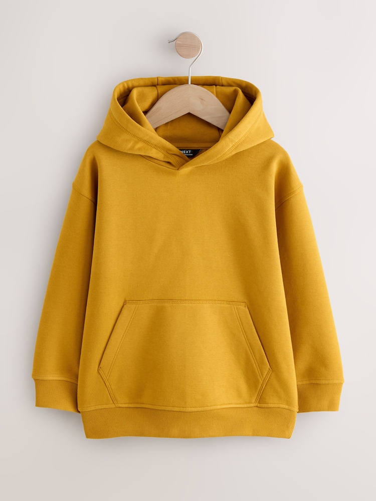 Yellow Plain Jersey Hoodie (3-16yrs) - Image 1 of 5