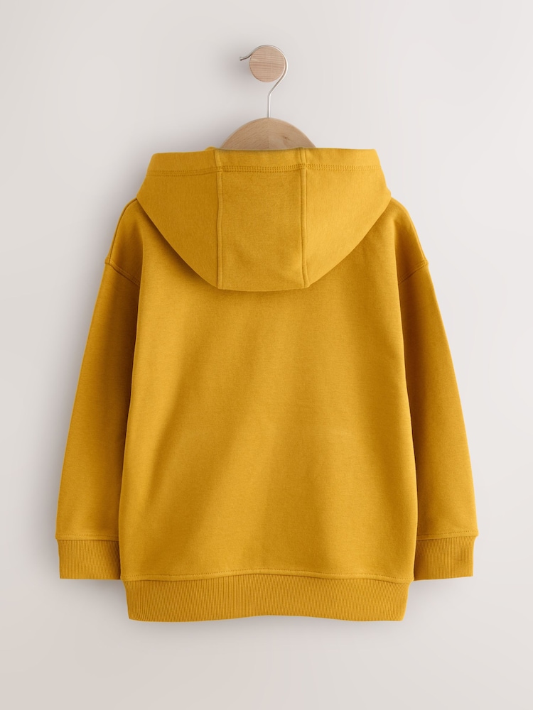 Yellow Plain Jersey Hoodie (3-16yrs) - Image 2 of 5