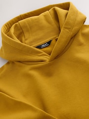 Yellow Plain Jersey Hoodie (3-16yrs) - Image 4 of 5