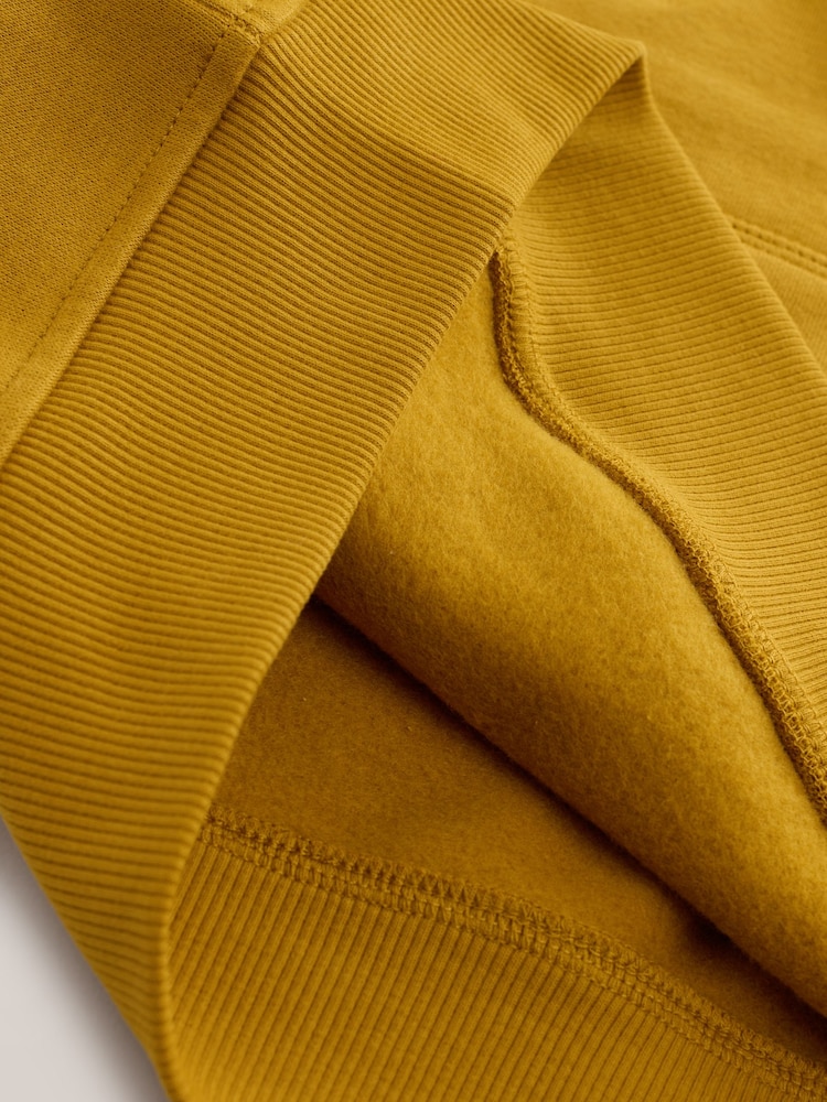Yellow Plain Jersey Hoodie (3-16yrs) - Image 5 of 5