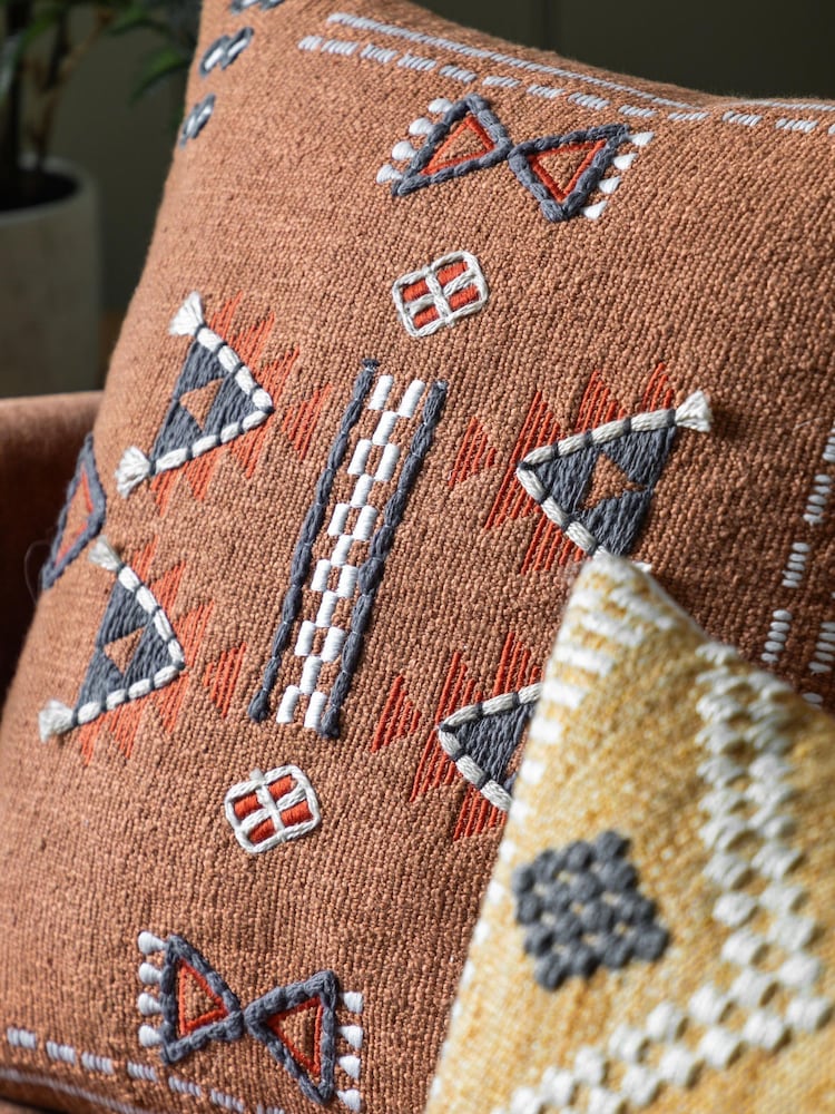 Gallery Home Multicolour Embellished Cushion - Image 2 of 4 Gallery Home Multicolour Embellished Cushion - Image 2 of 4