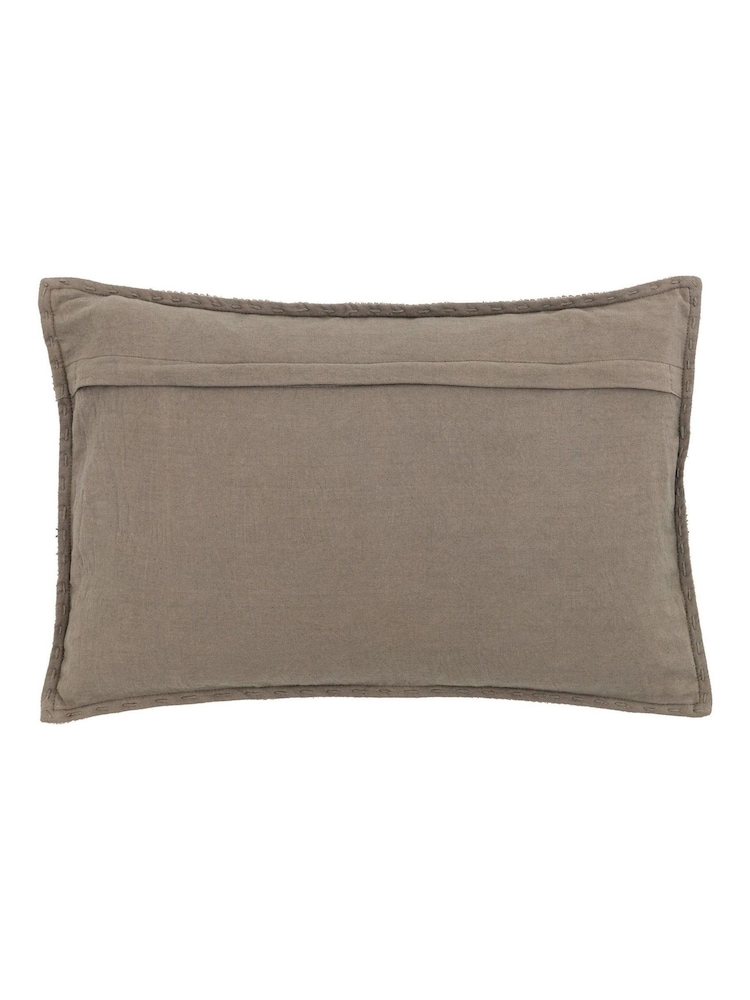 Gallery Home Grey Stitched Cushion - Image 5 of 5