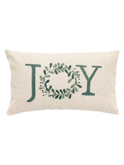 Gallery Home Green Printed Joy Cushion - Image 1 of 4