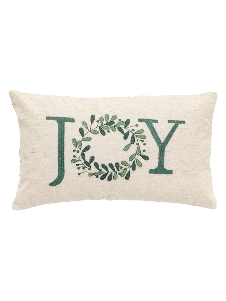 Gallery Home Green Printed Joy Cushion - Image 1 of 4
