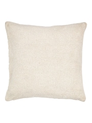 Gallery Home Cream Chenille Cable Cushion - Image 4 of 4