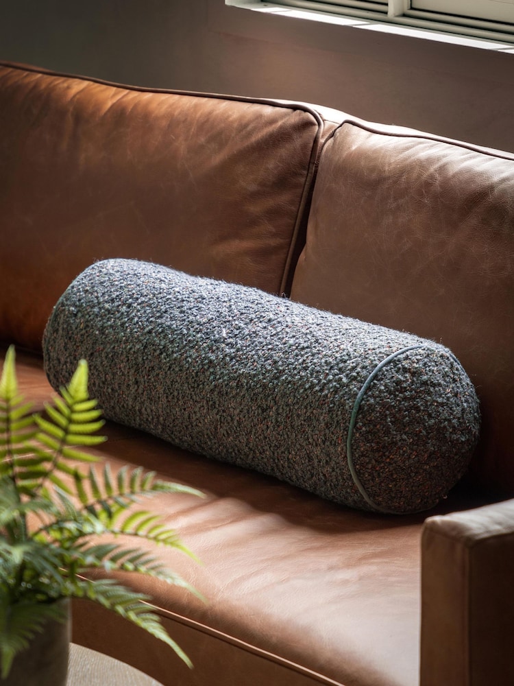 Gallery Home Charcoal Boucle Bolster Cushion - Image 1 of 4