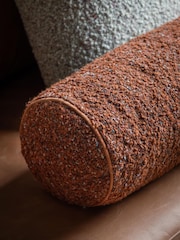 Gallery Home Orange Boucle Bolster Cushion - Image 3 of 4