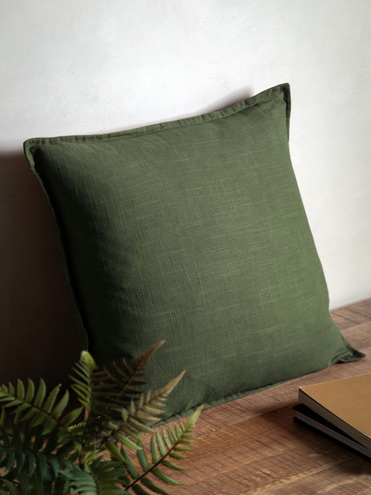 Gallery Home Green Flat Edge Cushion - Image 1 of 3