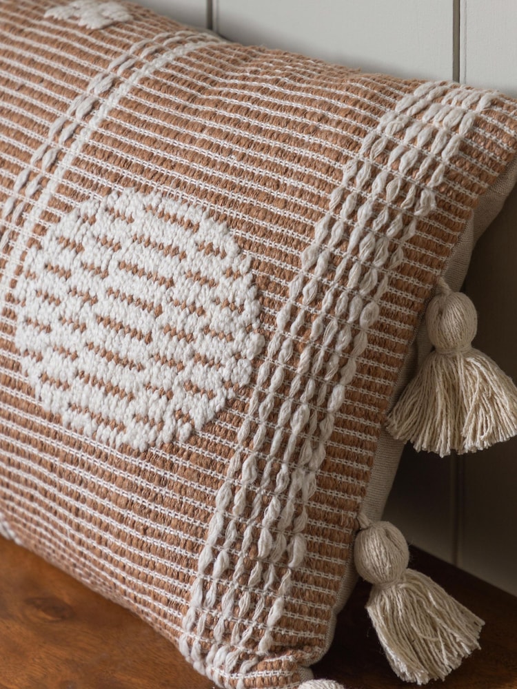 Gallery Home Natural Pet Woven Tassel Cushion - Image 2 of 4