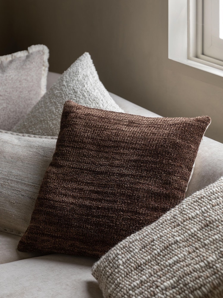Gallery Home Brown Chenille Cushion - Image 2 of 4