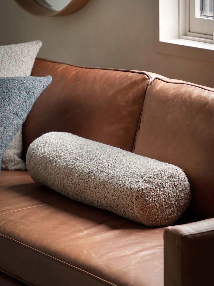 Gallery Home Grey Boucle Bolster Cushion - Image 1 of 4